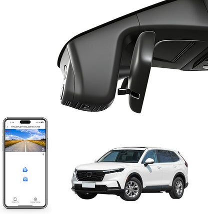 Mangoal 4K Honda CRV Dash Cam Custom fit for Gen6 CR-V & CR-V Hybrid 2023-2026(Black)(Model B), Integrated OEM Look, UHD 2160P Video, WiFi & App, GPS, 64GB Card