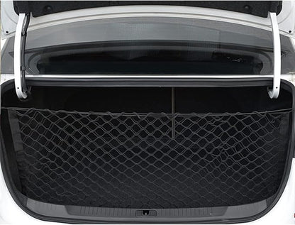 Car Rear Cargo Net, Adjustable Elastic Storage Organizer Net, Trunk Cargo Storage Net, Universal Fit for Car, Vehicle, SUV (35.4" x 11.8")