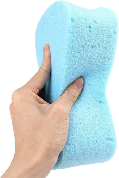 X AUTOHAUX Blue Auto Car Cleaning Sponge Block Washing Eraser Remover Pad Absorbent Foam