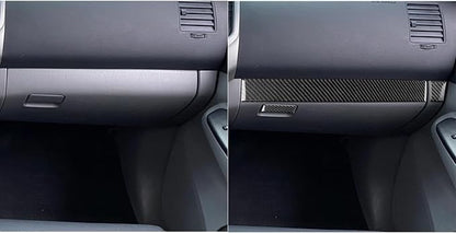 NVCNX Real Premium Carbon Fiber for Toyota 2nd Gen Tacoma Accessories 2005-2015 2006 2007 2008 2009 2010 2011 2012 2013 2014 Car Dash Passenger Side Panel Cover Interior Trim Sticker Decal 3PCs