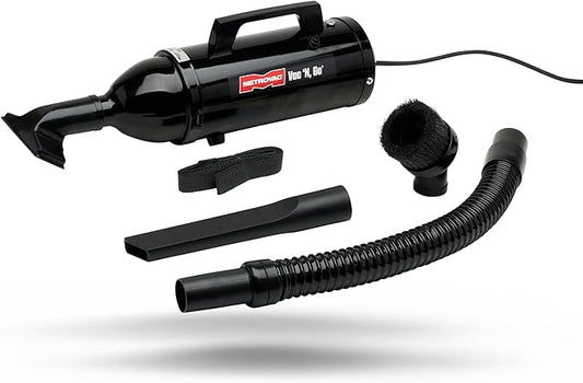 MetroVac VM6B500 VAC N GO Hi Performance Hand Vac - Powerful Home & Automotive Vacuum & Air Duster - Portable Office & Car Cleaning Supplies