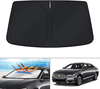 KUST Windshield Sun Shade for 2013-2020 Lincoln MKZ Accessories Sunshade Foldable Sun Visor Protector Blocks UV Rays Keep Your Car Cooler