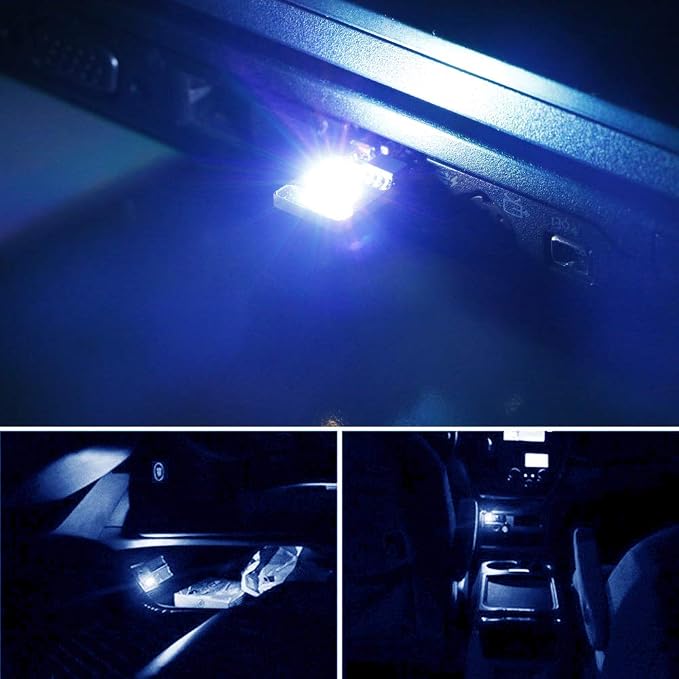 iJDMTOY Touch Control RGB Multi-Color USB Plug-in Miniature/Nano LED Car Interior Ambient Accent Lighting Kit
