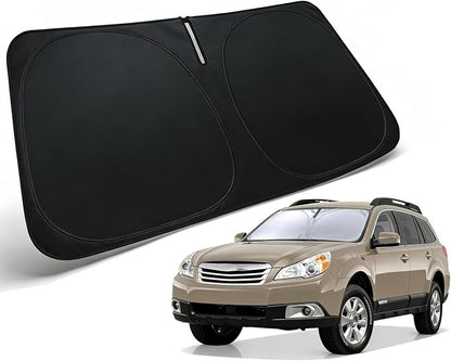 Windshield Sun Shade for Subaru Outback 2010-2014 Accessories, Car Front Window Sun Visor Protector & Heat Shield | 240T Sunshade Protection Blocks UV Rays Keep Your Car Cooler