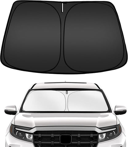 ARISMOTOR Windshield Sun Shade for Honda Ridgeline 2017-2025 2026, Custom Fit Foldable Front Window Sunshade Sun Visor Protector, Block UV Rays Keep Your Car Cooler