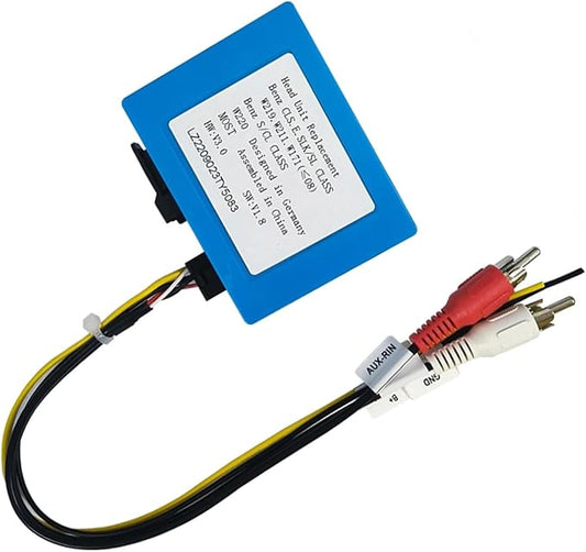 LEXXSON Optic Fiber Decoder for Mercedes-Benz ML/GL/R Class/S W221/CLS, Optical Box Most Adapter for Porsche 911 Cayman, Optic Car Radio Stereo Audio Converter Amplifier Replacement for BMW Audi VW