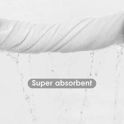 JML Microfiber Bath Towels Set, 6 Pack, 27" x 55" - Extra Soft, Absorbent and Fast Drying, Multipurpose White Microfiber Towel for Adult Men Women, Hair Wrap, Bath, Beach, Pool, Sports, Yoga, White