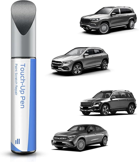 792/9792 Palladium Silver Metallic Touch Up Paint Compatible with Mercedes-Benz Exact Match–Chips and Nicks Touch Up
