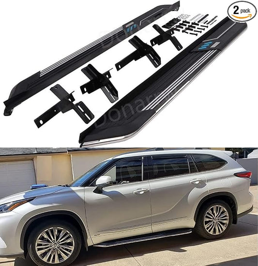 5.5" Stainless Steel Step Bars for 2020-2024 2025 2026 Toyota Highlander XU70 Running Boards Side Steps nerf bar Pedal Accessories
