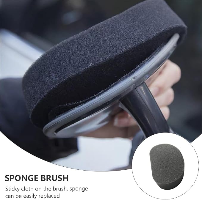 3pcs Car Wheel Polishing Sponge Auto Waxing Sponge Replacements Tire Shine Detailing Reusable Car Cleaning Supplies Waxing Buffing Coating