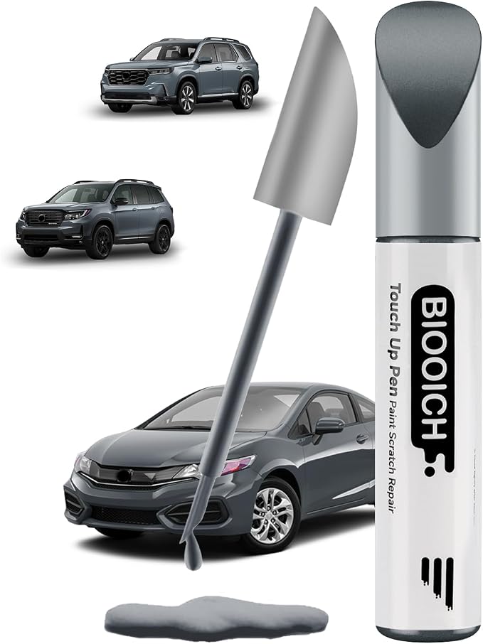 Touch Up Paint Pen Exact Color Match Car Chip and Scratch Repair (for Honda, Sonic Gray Pearl(NH-877P))