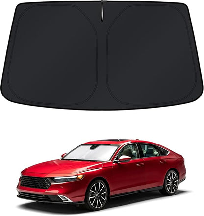 KUST Windshield Sun Shade for Honda Accord 2018-2024 2025 2026 Window Accessories 4 Layers Sunshade Sun Protector Foldable Block UV Rays Keep Car Cooler