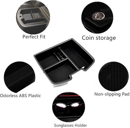 fit for Center Console Organizer Tray 2007-2014 GMC Sierra Chevy Silverado Tahoe Yukon Suburban - GM Vehicles Accessories Replaces 19166288
