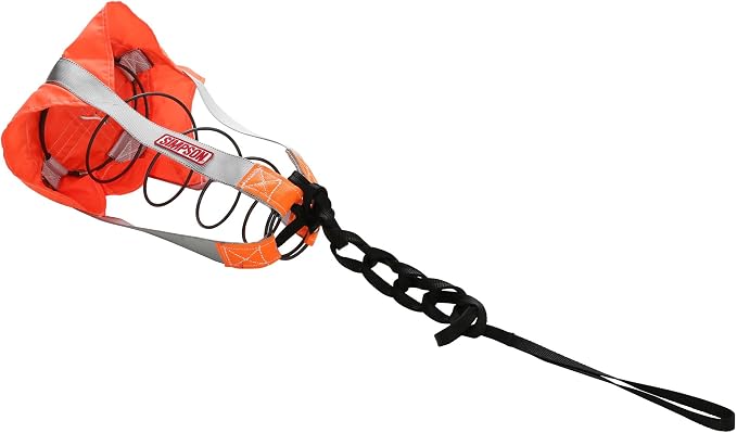 SIMPSON Racing 42085S Drag Parachute Pilot - Standard - Safety Orange - Each