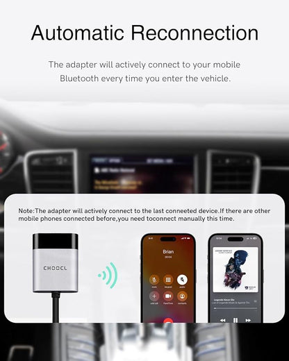Bluetooth Car Adapter with iPod+USB Y Cable Work for Porsche PCM3.0 System, Bluetooth Adapter for Car Music with High-Definition aptX,aptX-LL,aptX-HD Audio Streaming (PCM3.0)
