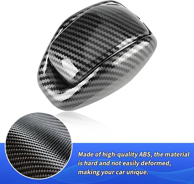 Car Center Console Gear Shift Knob Trim Cover for Toyota RAV4 2019-2025 and Toyota Highlander 2020-2025 Auto Interior Decor Accessories Central Control Shifters Stick Carbon Fiber Style Kit