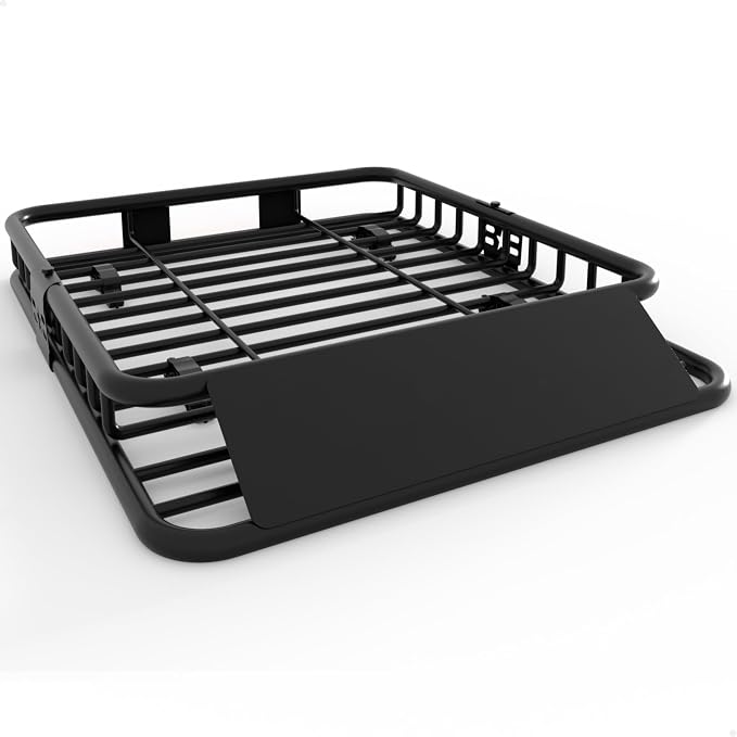GarveeLife 51 in x 36 in Universal Roof Rack Basket, 200 LBS Capacity Rooftop Cargo Carrier Basket, Heavy Duty Luggage Holder Rack for SUVs, Trucks, Vehicles