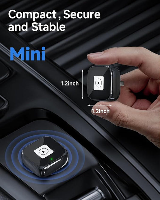 AI Box Carplay,Wireless Carplay Adapter Support Apple CarPlay & Android Auto, Plug & Play, Car Play Adapter with Fast & Stable Auto-Connect,Zero Lag for Apple iOS 10+, Android 11+ Version
