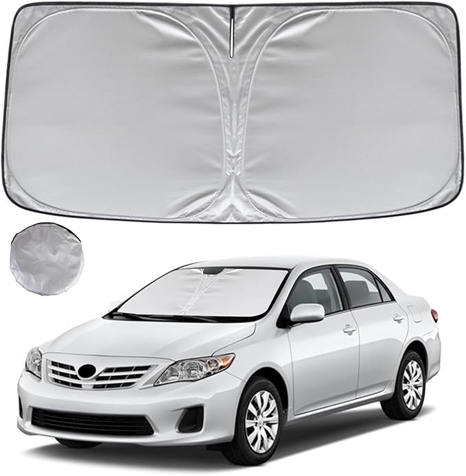 KAYZT Windshield Sun Shade for 2009-2013 Toyota Corolla Foldable Sunshade Front Window Custom Fit Car Accessories