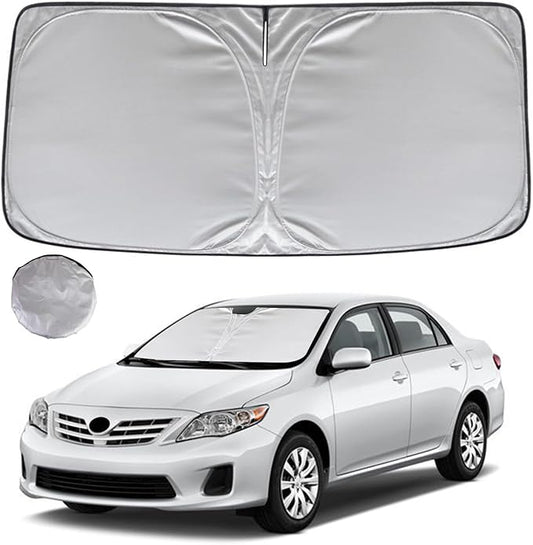 KAYZT Windshield Sun Shade for 2009-2013 Toyota Corolla Foldable Sunshade Front Window Custom Fit Car Accessories