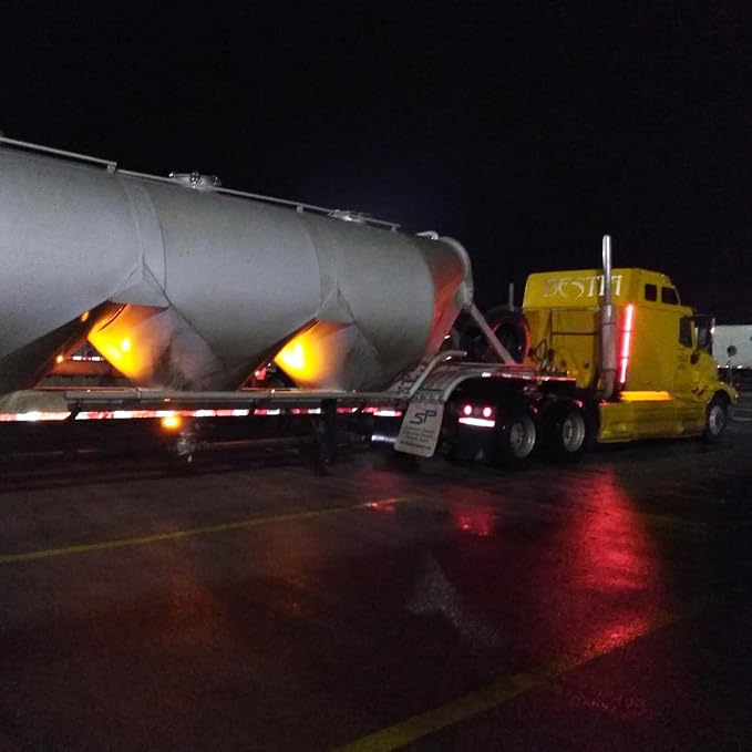 4 Pods LED Rock Lights, Ampper Waterproof LED Neon Underglow Light for Car Truck ATV UTV SUV Offroad Boat Underbody Glow Trail Rig Lamp (Yellow)