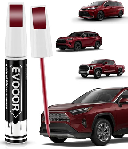 3Q3 Dark Red/Salsa Red Pearl Touch Up Paint Compatible with Toyota Exact Match 2 in 1 Touch up Paint for Chips and Nicks Repair
