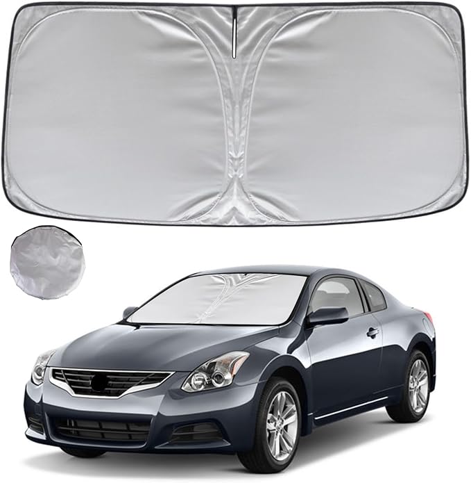KAYZT Windshield Sun Shade for 2007-2012 Nissan Altima Foldable Sunshade Front Window Custom Fit Car Accessories