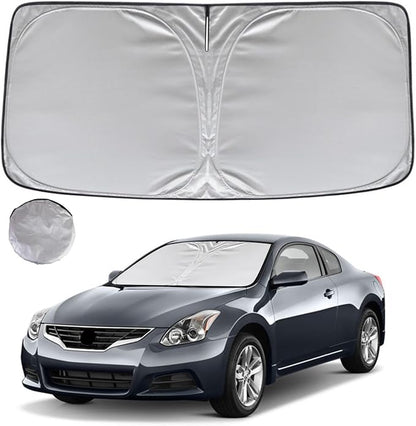 KAYZT Windshield Sun Shade for 2007-2012 Nissan Altima Foldable Sunshade Front Window Custom Fit Car Accessories