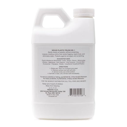 NOVUS 7050 | Plastic Clean & Shine #1 | 64 Ounce Bottle