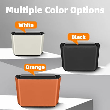 Car Trash Can with Hanging Hook,Portable Leakproof Car Trash Bin for Cars,SUV & Truck,Multipurpose Automotive Garbage Storage Can for Vehicles,Large Capacity,Waterproof,Easy to Clean (Black)