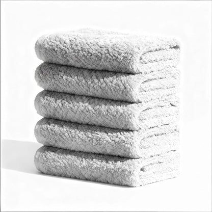5 PCS New Upgrade Dish Cloth(9.84 in x 9.84 in), Kitchen Cleaning dishrags - Reusable Sponge Wipes and Paper Pads for Dishes, Cars, Kitchen Hand Towels