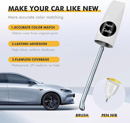 (Antimatter Blue (HX) Car Touch Up Paint for ford, Car Paint Scratch Repair Kit, 2 in 1 Premium Scratch Remover Pen with Exact Color-Matched