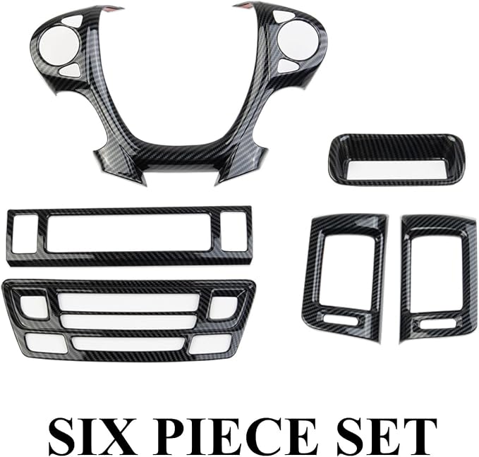 crosselec Carbon Fiber Central Control Steering Wheel Dashboard AC Panel Vent Cover Trim Kit for 2016-2018 Honda Pilot for 2017-2024 Ridgeline