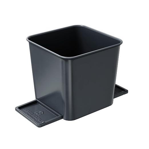Car Trash Can for Vehicles Leakproof Compact Garbage Bin w/Stability Flap, Anti-Slip Base, Portable Trash Holder for Cars, Trucks, SUVs, Minivans (Gray, Small)