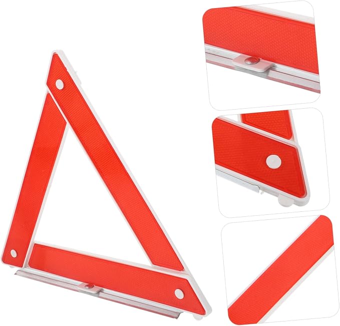 Cabilock Warning Triangle Safety Sign for Roadside Assistance Portable and Car Safety Kit for Vehicle Breakdowns and Emergencies