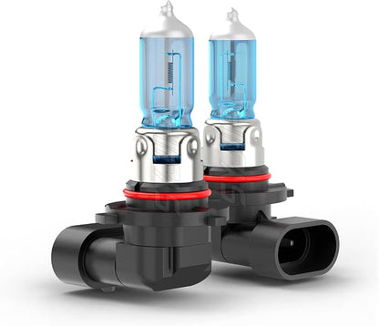 Upgraded Halogen Headlight Bulbs For Nissan Titan 2004-2006 2007 2008 2009 2010 2011 2012 2013 2014 2015, 9005 9006 High Low Beam Headlamp Lights, 6000K White, 300% Brightness,Plug n Play, 4-Pack