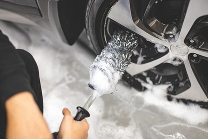 Detail Factory Wheel Brush Kit with Interchangeable Microfiber Covers | Ultra-Soft Cleaning, Washing and Detailing Wheels, Tires Rims