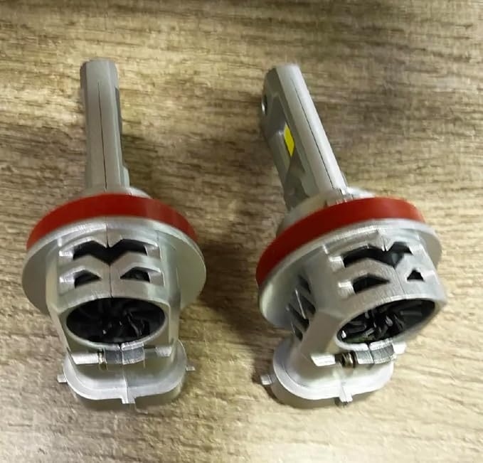 SEALIGHT H11/H9/H8 Light Bulb, 800% Brighter than Origin, 6500K Output Canbus Ready, 44,000LM Powersports IP68 80000Hrs Lifespan, 1：1 Size Installation, Pack of 2
