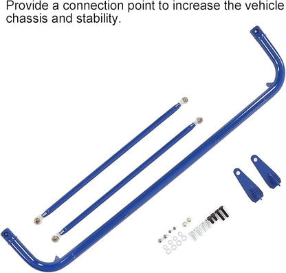 Precise 49in Racing Safety Seat Belt Chassis Roll Harness Bar Kit Stainless Steel Universal for Racing Enthusiasts (Blue)