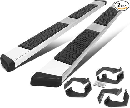 Auto Dynasty Running Boards Compatible with 2007-2021 Toyota Tundra Double/Crew Cab, Stainless Steel Side Step Rail Nerf Bars, 5.5" Step Bars, Polished Chrome