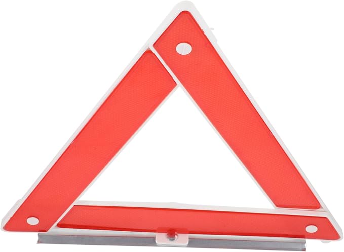 GARVALON 2pcs Emergency Warning Triangle for Vehicles Reflective Safety Sign Design Durable and Construction Essential Roadside Safety Tool for Traffic Situations