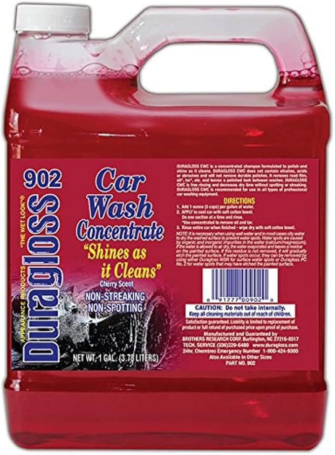 Duragloss 902 Car Wash Concentrate - 1 Gallon , Red