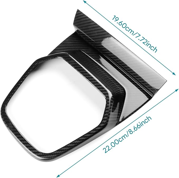 AIRSPEED Hard Carbon Fiber for Toyota GR86 Subaru BRZ 2021 2022 2023 2024 2025 Car Gear Shift Panel Cover Center Console Gearbox Panel Interior Trim Accessories, Black, Automatic Transmission