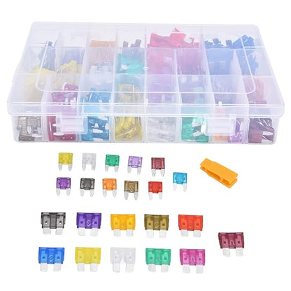 FTVOGUE 300Pcs Car Assortment Kit, Quick Blow Circuit Protection for Auto 2A-40A, Ideal for Vehicle Overload Prevention