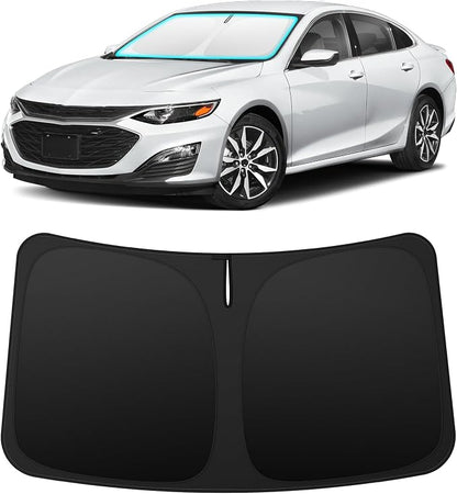 INSAUTO Custom Fit Windshield Sun Shade Accessories for Chevrolet/Chevy Malibu 2016-2025, Foldable Front Window Sunshade, UV & Heat Reflector, Keeps Interior Cool, Includes Storage Bag