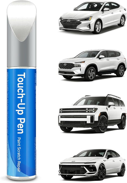 WC8 WC9 WW2 Cream Crystal Hyper White Tricoat Touch Up Paint Compatible with Hyundai Exact Match Touch Up Paint Car Scratch Repair