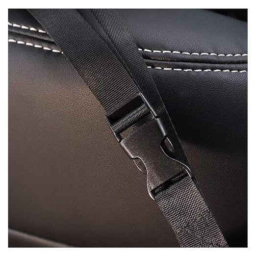 Bling Rhinestones Car Trash Can, Car Seat Back Organizer Trash Bag Auto Garbage Can Hanging Container Waste-Basket - Black