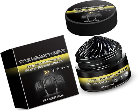 Car Detailing Cream High Efficiency Auto Care Cream Revitalizes Faux Leather & Tires for Long Lasting Shines Faux Leather Restorer