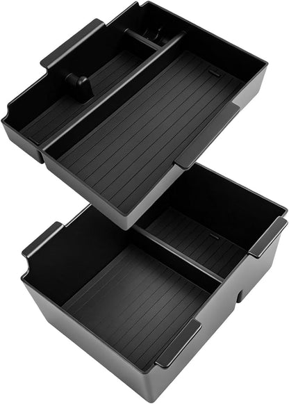 SXCY 2-Layer for 2026 Nissan Sentra Center Console Organizer Tray for 2026 Nissan Sentra Accessories Center Console Tray 2026 Sentra Armrest Console Organizer Tray