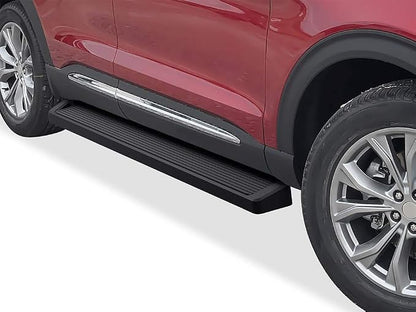APS Running Boards (Nerf Bars Side Steps Step Bars) Compatible with Ford Explorer 2020-2026 Sport Utility 4-Door (Black Powder Coated Running Board Style)